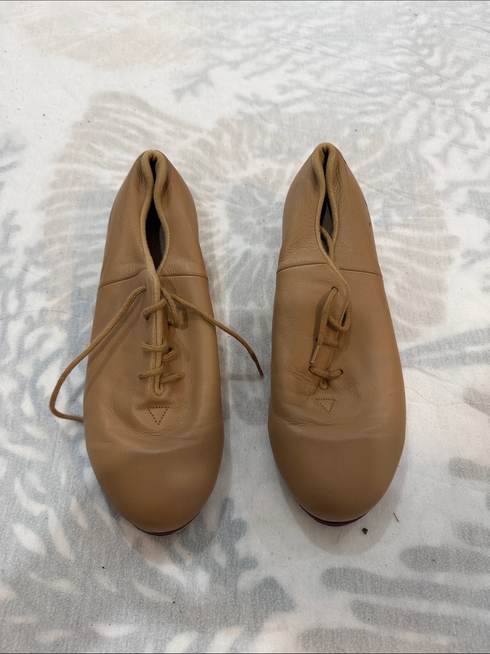Teen Tan Leather Tap Shoes